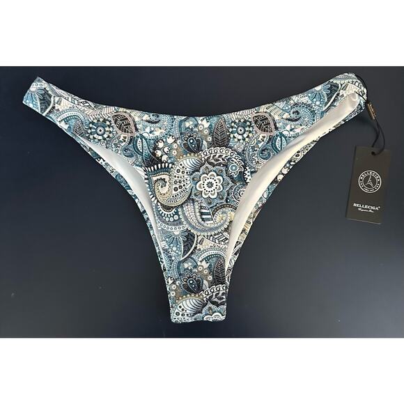 RELLECIGA Women's Cheeky Brazilian Cut Bikini Bottom Printed Size Small - Picture 1 of 6